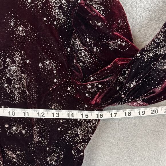 Vintage Scott McClintock Velvet Jacket Beaded Whimsical Embroidered Size 4 Y2K - Picture 5 of 11